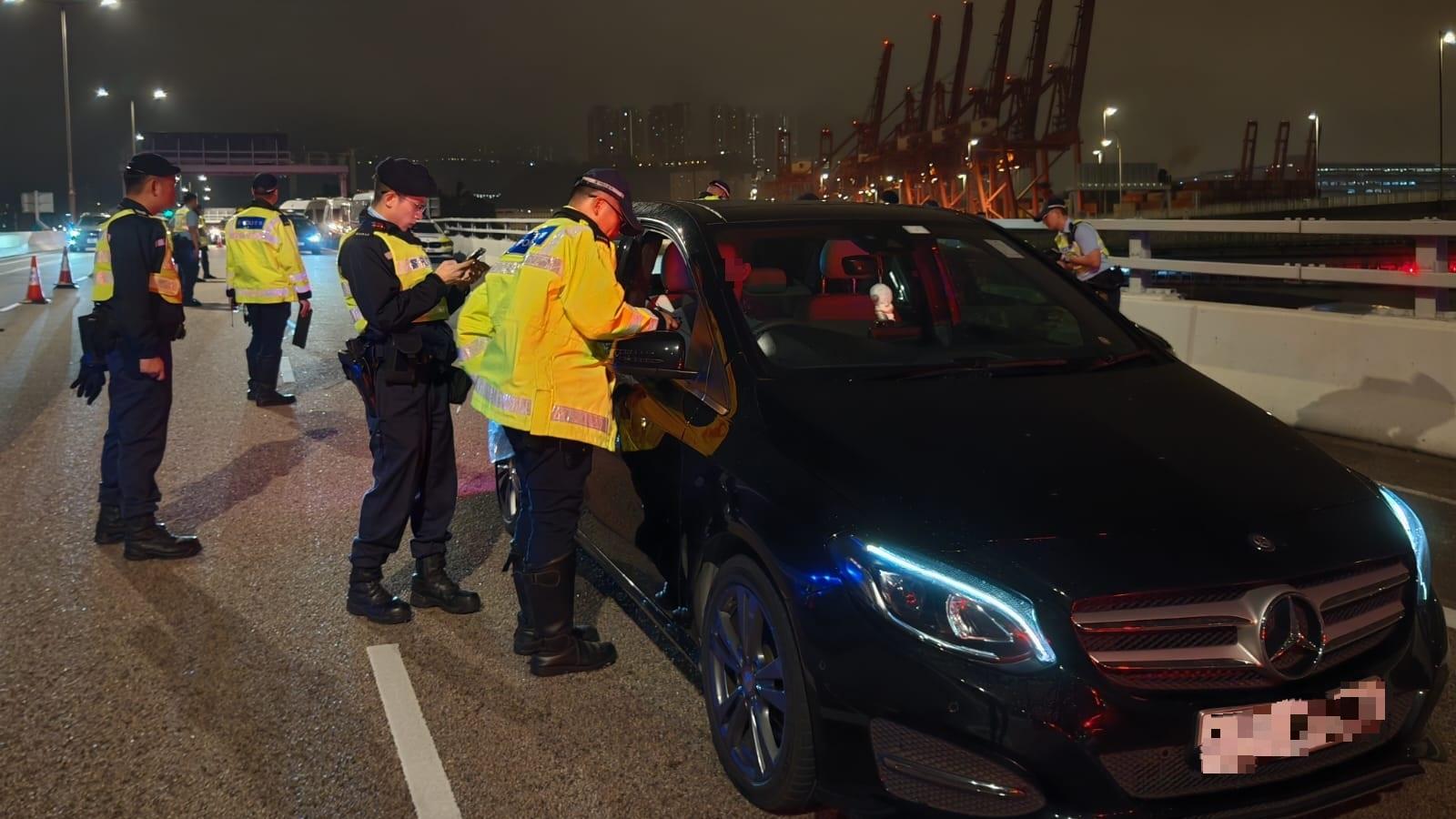 警方打擊酒駕和藥駕。