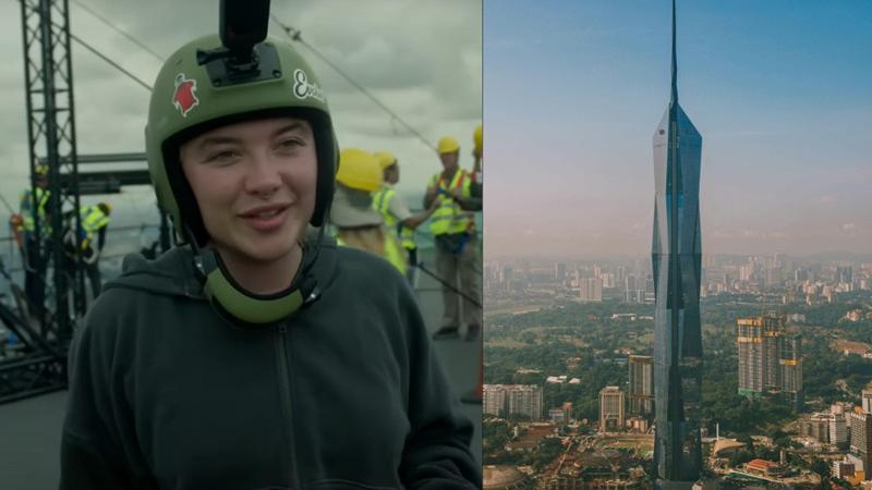 雷霆特攻隊*｜科倫絲佩芝親跳2,227英尺高摩天大廈破健力士紀錄