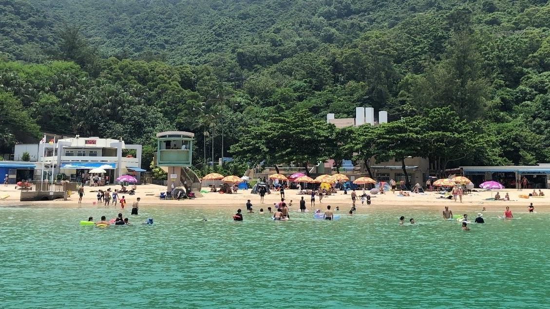 清水灣第二灣泳灘。(康文署網頁)