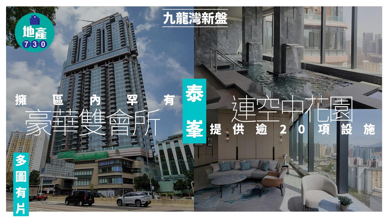 泰峯擁區內罕有豪華雙會所 連空中花園提供逾20項設施(多圖有片)｜九龍灣新盤