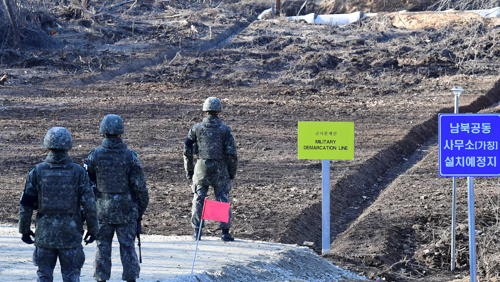 南北韓分界線(路透社資料圖片)
