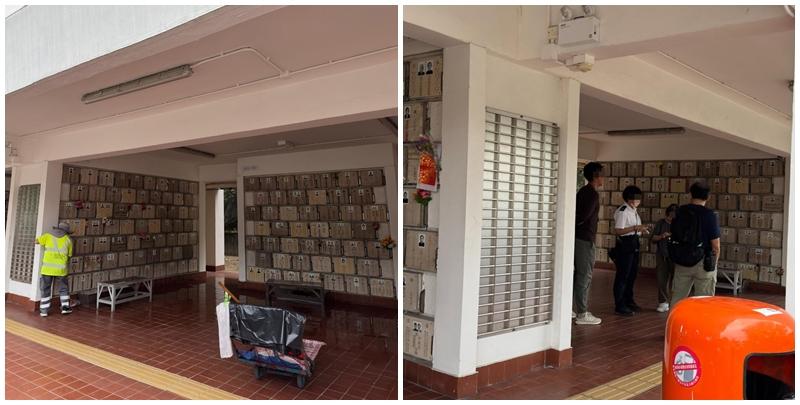 有網民在社交平台發帖，指上周六（4月19日）上午與家人在葵涌靈灰閣拜祭時，目擊一對中年男女因祭品被清理，長時間「喪罵」一名年約七旬的清潔女工，引起網民關注熱議。(Threads)