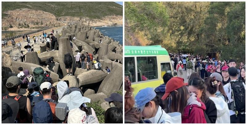 近期周末及清明節假期期間，已有較多遊人前往東壩(小紅書)