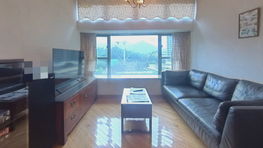 單位實用面積有803方呎，大廳間隔四正闊落，室內採光度高。(代理提供)