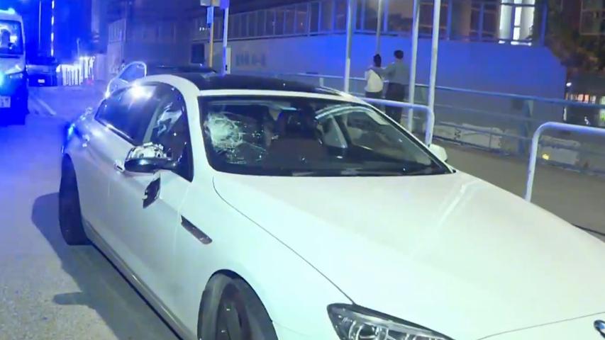 紅磡外籍漢捱寶馬撞送院亡，司機曾飲酒無超標涉危駕被捕。(有線新聞截圖)