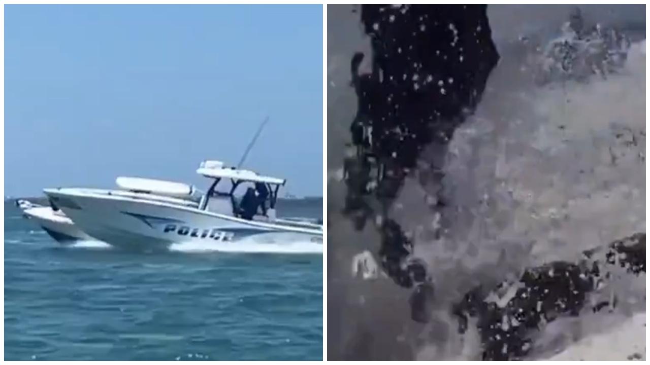 快艇船長被拋落海無人駕駛，海警跳上船驚險如電影。(X)