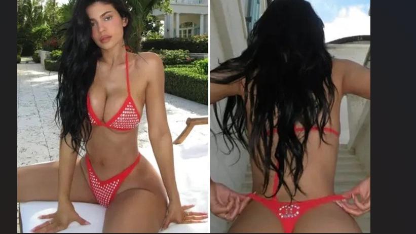 添麥菲查洛美女友Kylie Jenner穿7.8萬Chanel泳衣度假