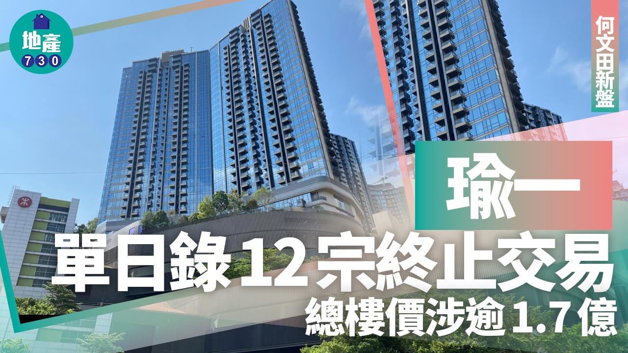 新盤撻訂｜何文田瑜一單日錄12宗終止交易 涉及總樓價逾1.7億