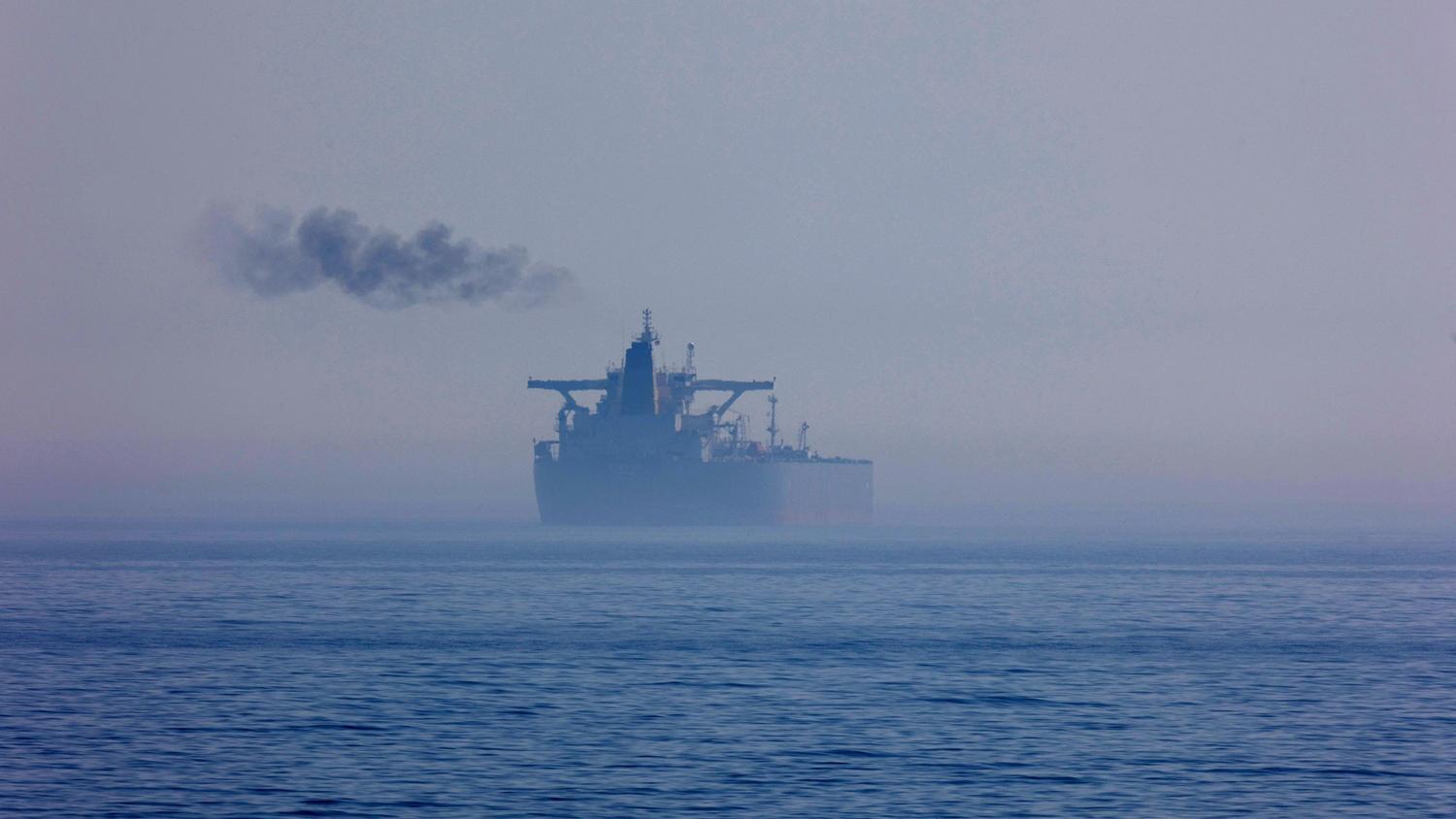 被稱為俄羅斯影子艦隊的運油船。(路透社)