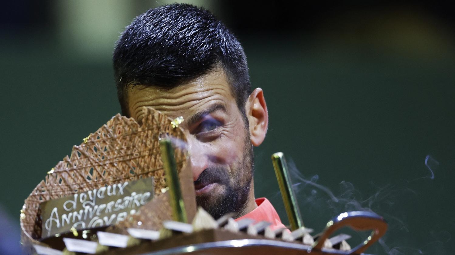 祖高域在日內瓦公開賽八強後獲贈蛋糕慶生。(路透社)