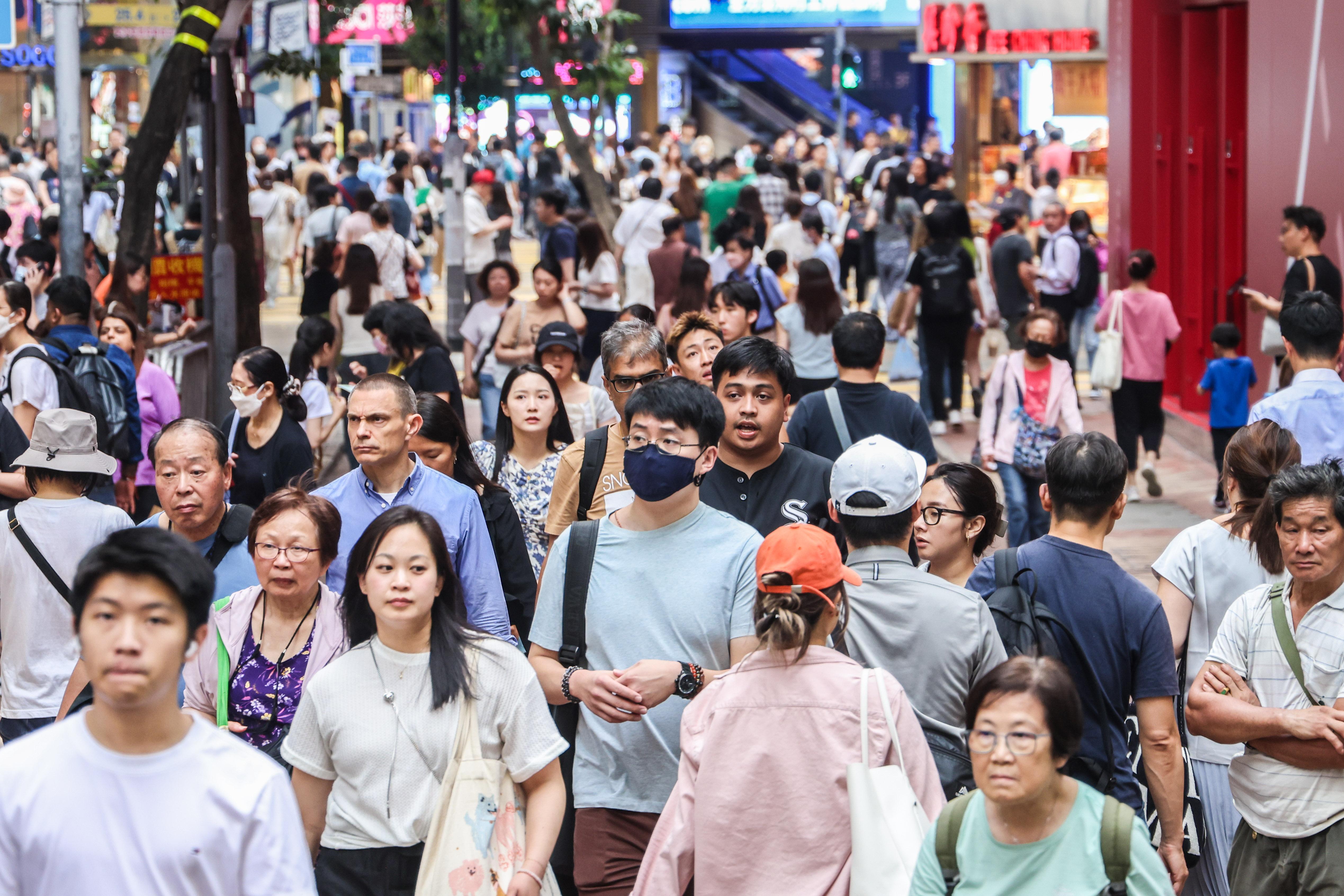 香港新冠病毒整體活躍程度持續上升。（中通社）　