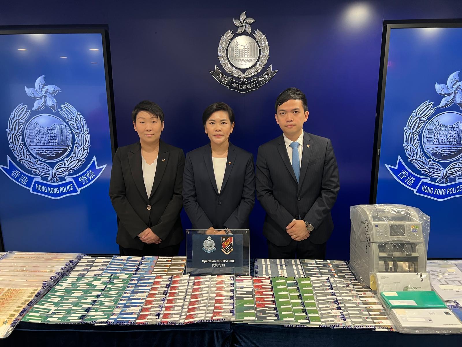 警方破獲涉款過億元洗黑錢案，拘捕12人，相信已成功瓦解一個活躍於內地及香港的洗黑錢跨境犯罪集團。