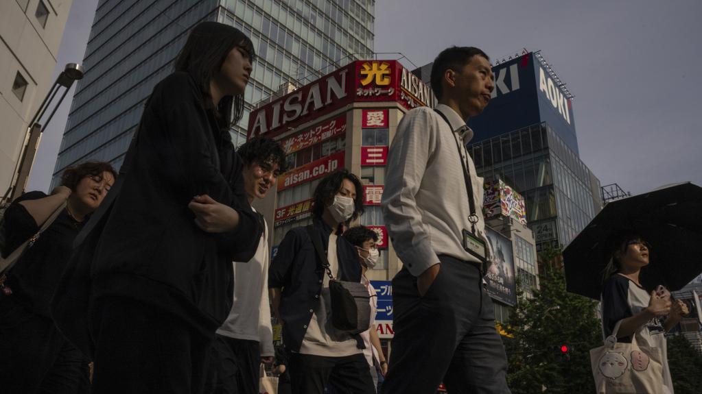日本東京街頭。(美聯社)