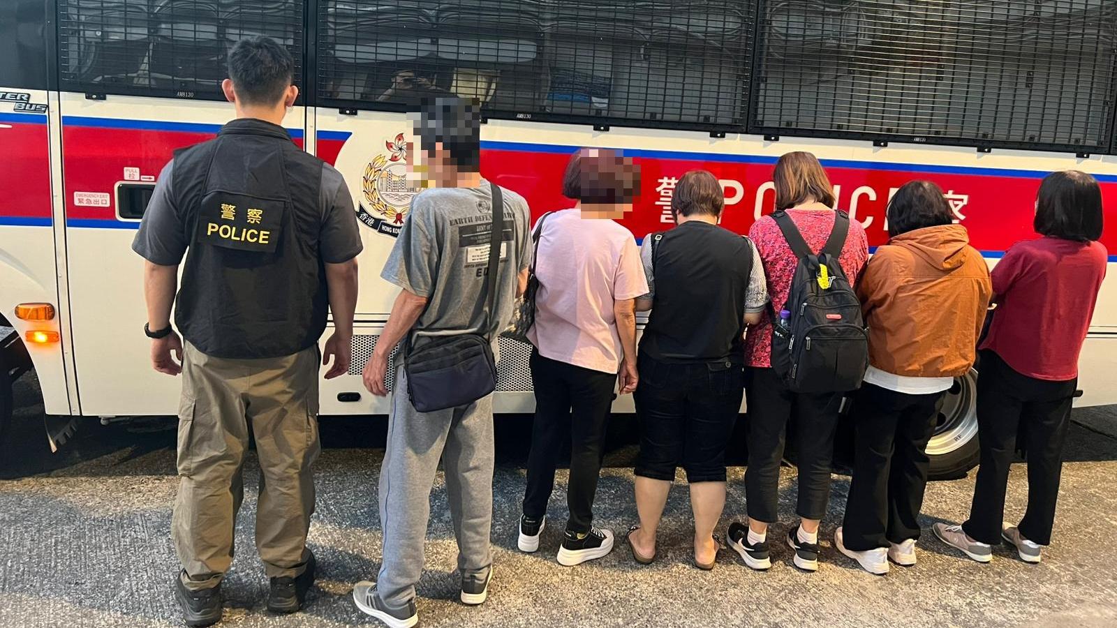 警方搗破大埔非法賭檔。