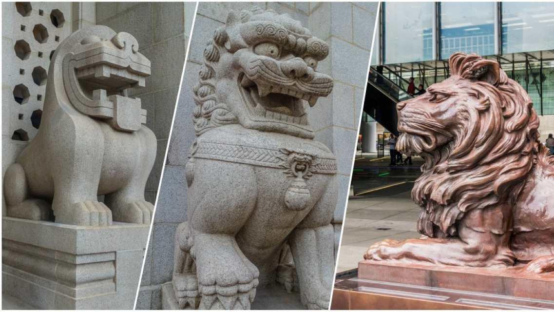 滙豐獅子｜滙豐銀行守門銅獅曾中彈　中銀石獅有兩款？