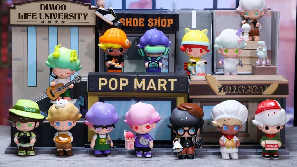  泡泡瑪特(POP MART)近年的盲盒產品大受歡迎。(網上圖片)