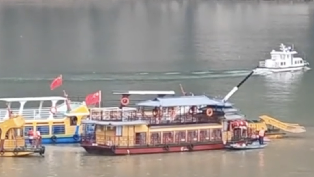 貴州發生遊船翻側事故。（網上圖片）