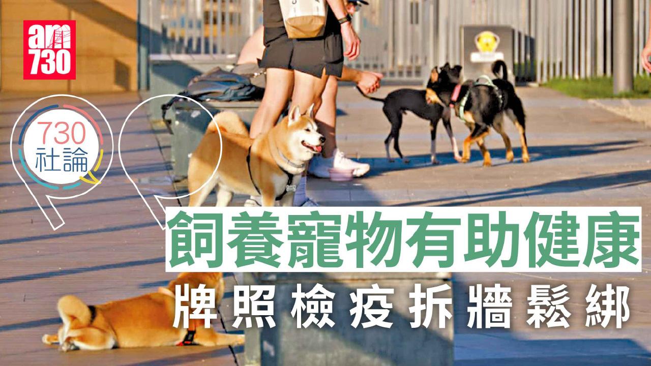 飼養寵物有助健康 牌照檢疫拆牆鬆綁