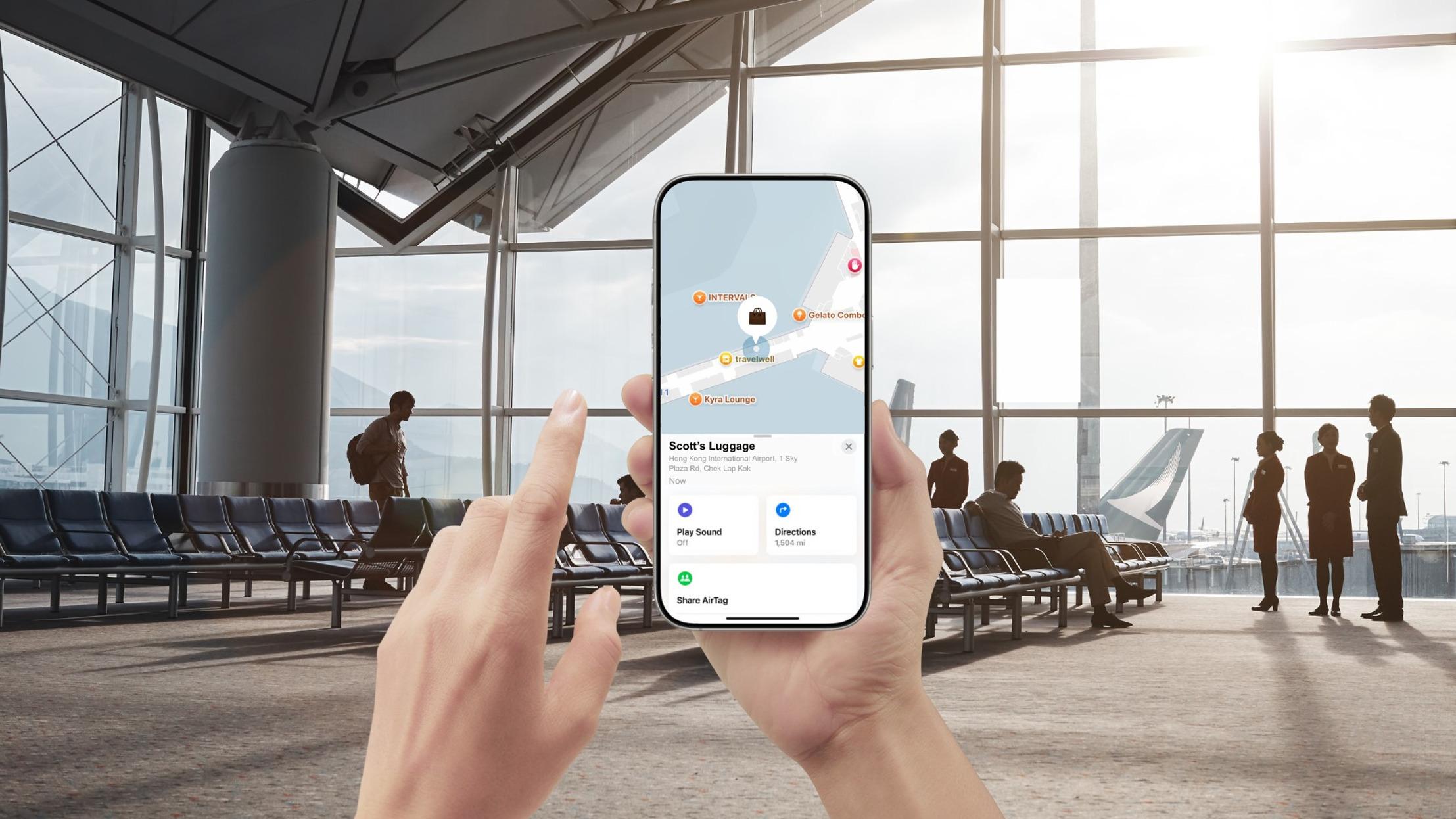 國泰推出Apple共享物件位置功能　AirTags追尋遺失行李