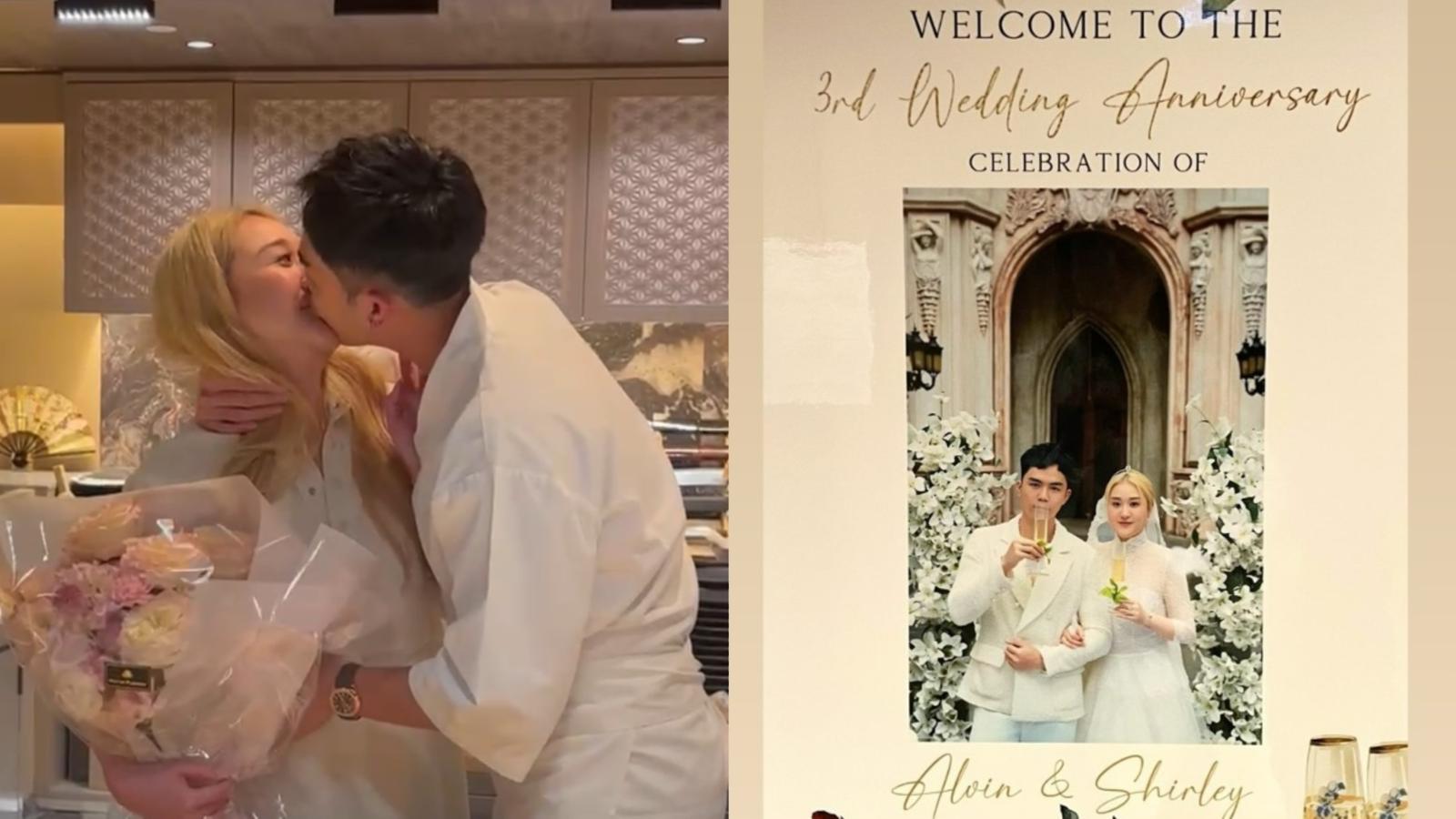 伍富橋賀結婚3周年化身壽司師傅 當眾激吻老婆梁兆楹放閃