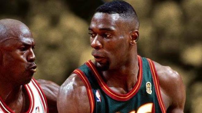 效力西雅圖超音速時代的桑甘普。(網上圖片)