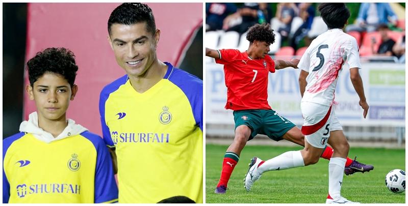 葡萄牙球星C朗拿度（Cristiano Ronaldo)的14歲大仔「小C朗」（Cristiano Ronaldo Jr）周二(13日)首次出戰國際賽，代表葡萄牙U15在克羅地亞出戰馬高域青年錦標賽，上陣對日本U15。