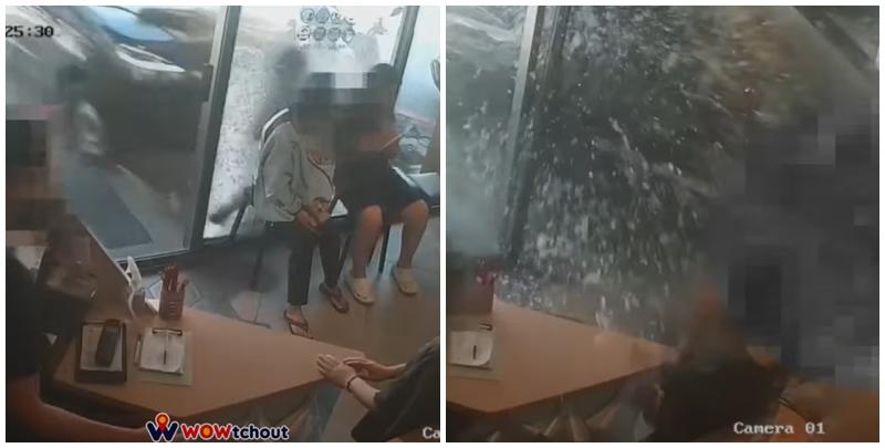 台灣花蓮火車站後站附近一間餐廳，一輛失去控制的七人車猛烈撞擊店內，許多正在享用早餐的顧客受到波及，造成13人受傷，其中當時坐在窗邊等待入座的兩名女顧客遭撞飛骨折。(影片截圖)