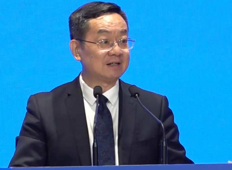 今年是《香港國安法》頒布實施5周年，中國社會科學院在北京舉辦「一國兩制」學術研討會，社科院院長高翔致辭。(港台影片截圖)