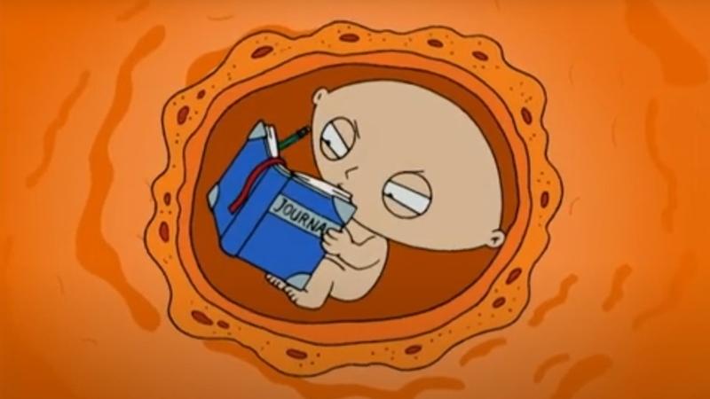 內地審計署揭神嬰，「1歲打工22歲退休」領近70萬養老金。(《Family Guy》。網上圖片)