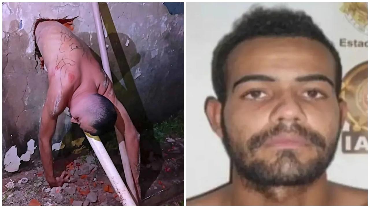 囚犯連日挖窿逃獄，懸空卡牆尷尬等救。(X)