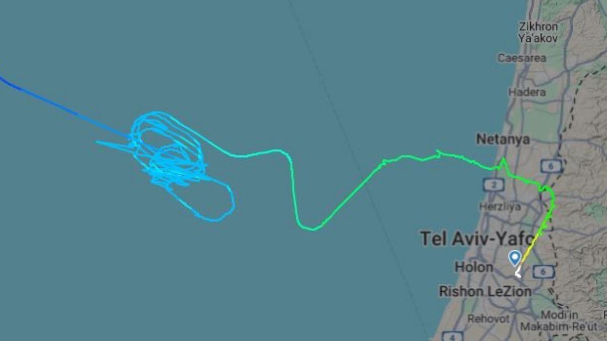 飛機空中不斷盤旋終降落以色列  網民：邊間航空公司咁勇大呼名符其實｜以色列襲伊朗