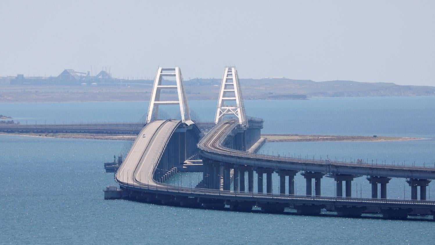 連接俄羅斯與克里米亞的大橋。(路透社)