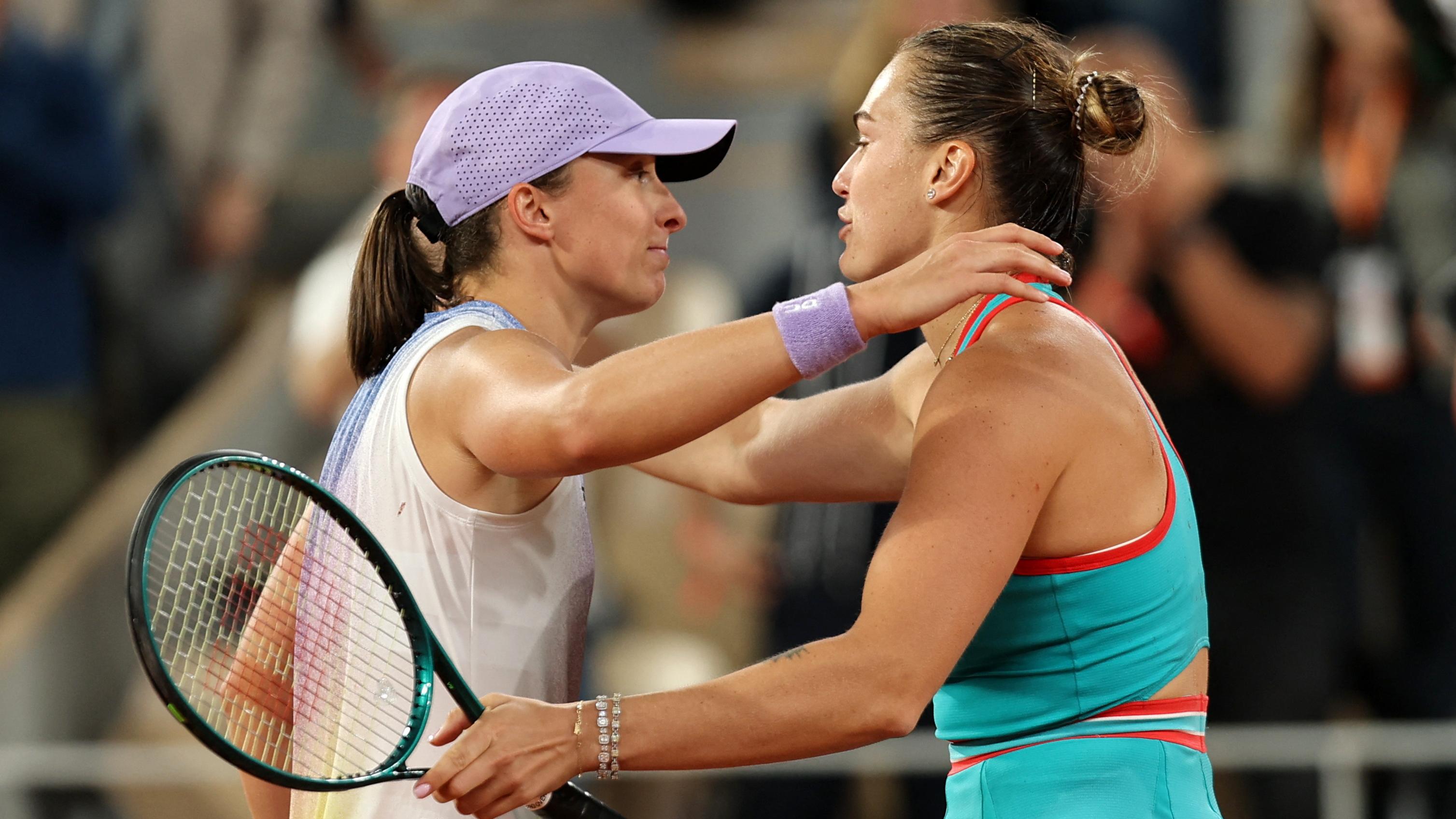 施維雅迪在四強不敵莎巴蘭卡。(路透社)