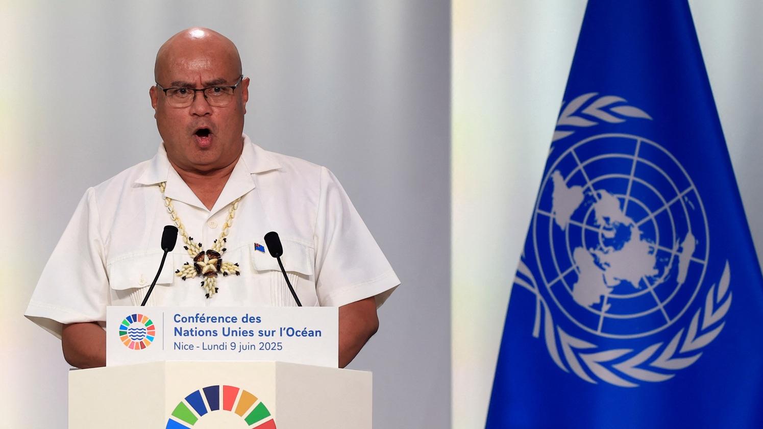 圖瓦魯總理戴斐立。(路透社)