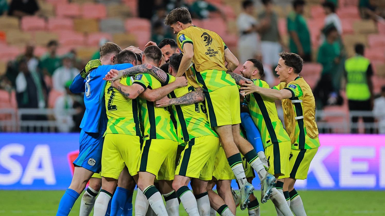 澳洲取得世界盃入場券。(路透社)