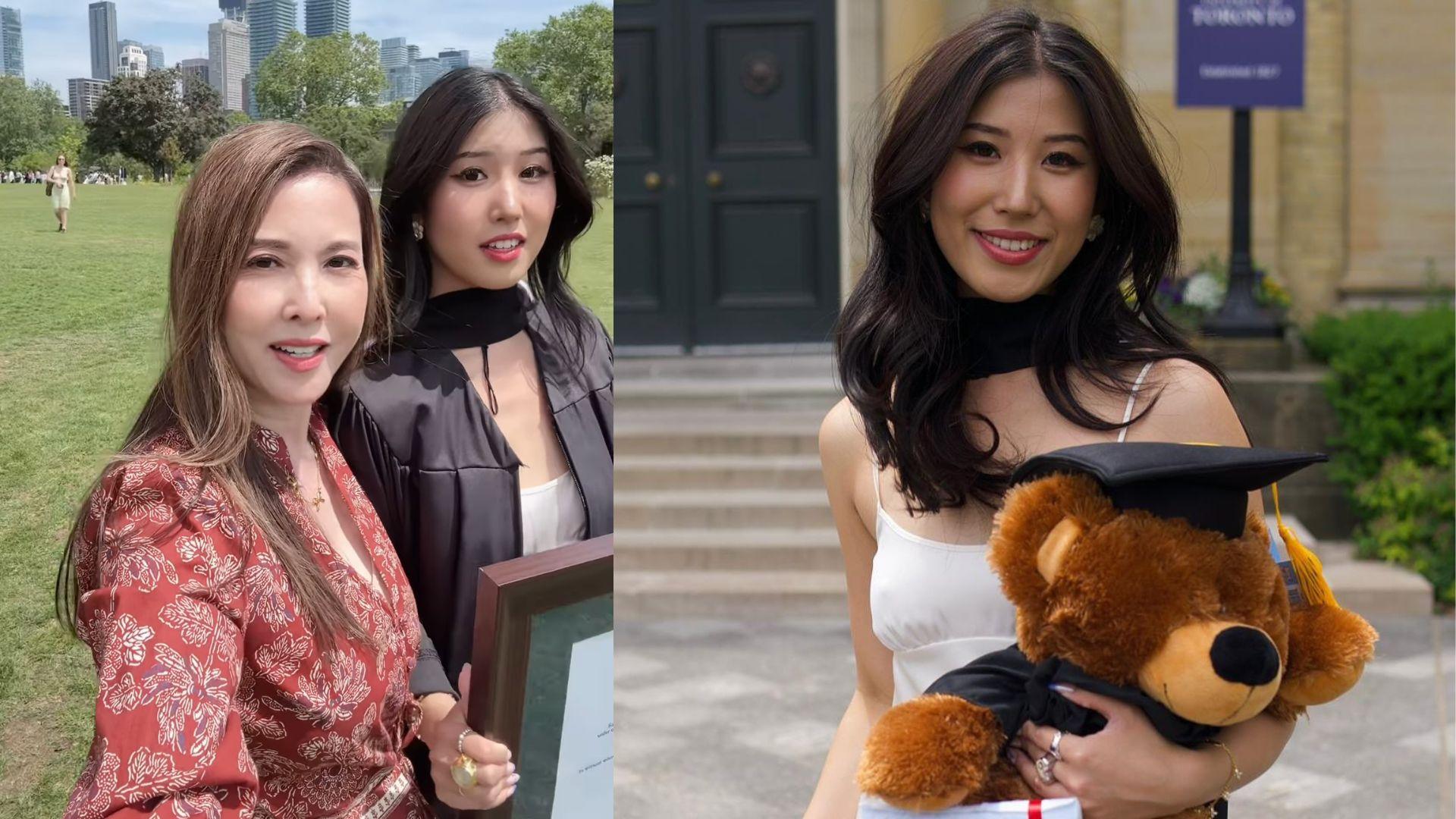 21歲星二代Natalie多倫多大學榮譽畢業 李婉華：媽媽以你為榮 