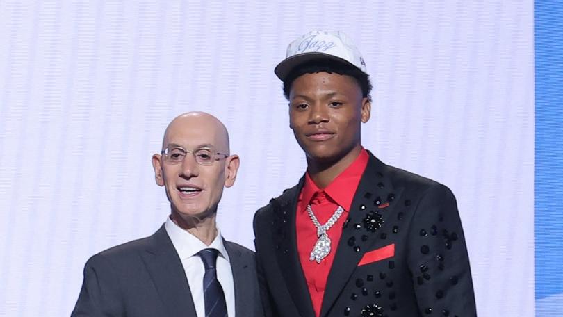 被爵士以第5順位選中的艾斯拜利。(路透社)