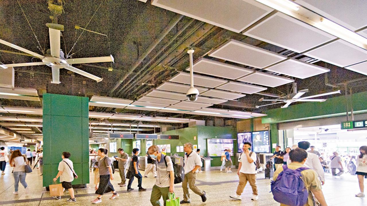 應對酷熱天氣 港鐵車站額外增100通風設備