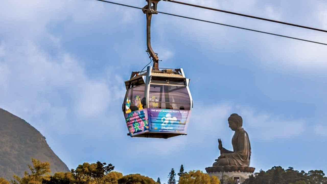 昂坪360與迪士尼合作 11架主題纜車月底開車