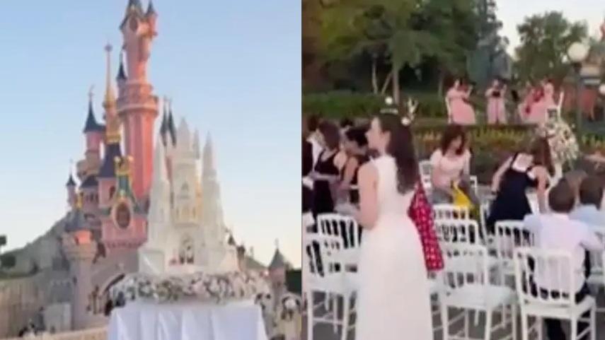 英男迪士尼搞婚禮　烏克蘭新娘僅9歲震驚百名賓客