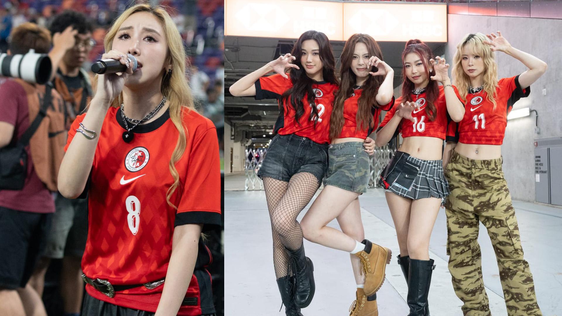 香港對印度｜孖許靖韻做暖場嘉賓 VIVA跳唱《DTR》high爆全場