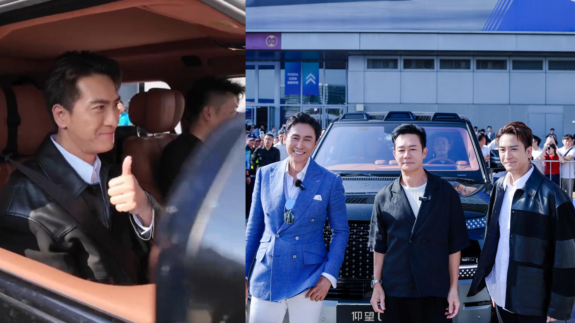 與張兆輝馬德鐘試坐國產車落水 馬國明大讚︰我對這個很有信心