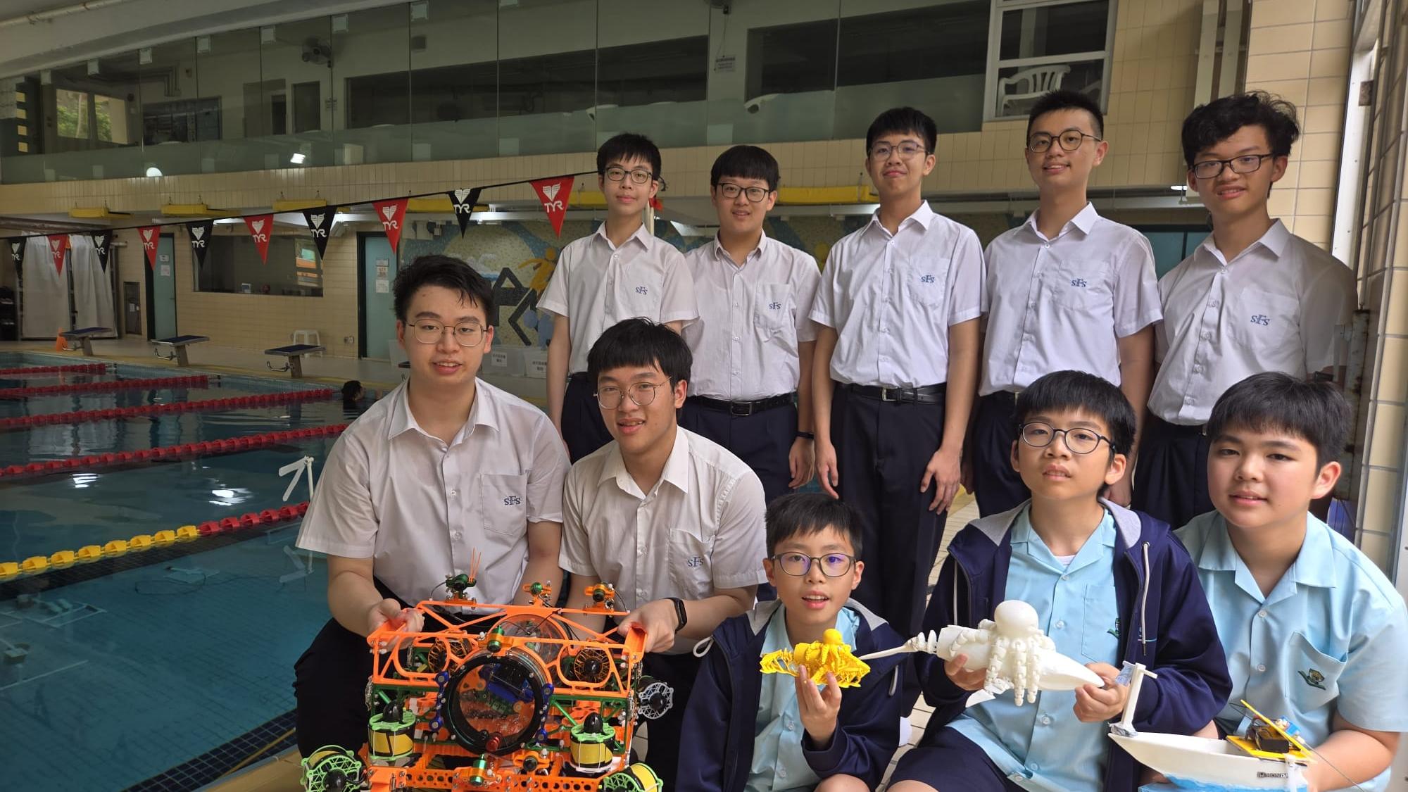 觀塘福建中學水底機械人MATE ROV港區賽事奪冠　6月將再代表香港赴美參賽