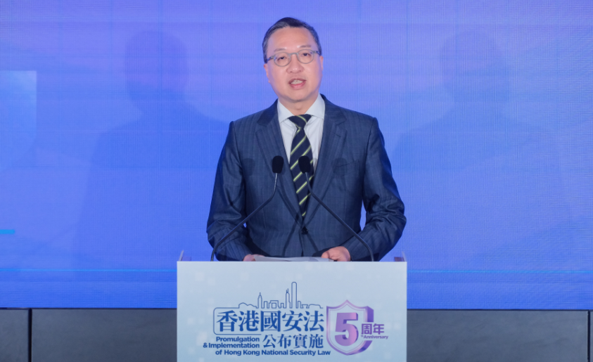 律政司司長林定國。（中通社資料圖片)