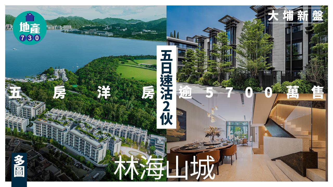 林海山城五日速沽2伙 五房洋房逾5700萬售(多圖)｜大埔新盤