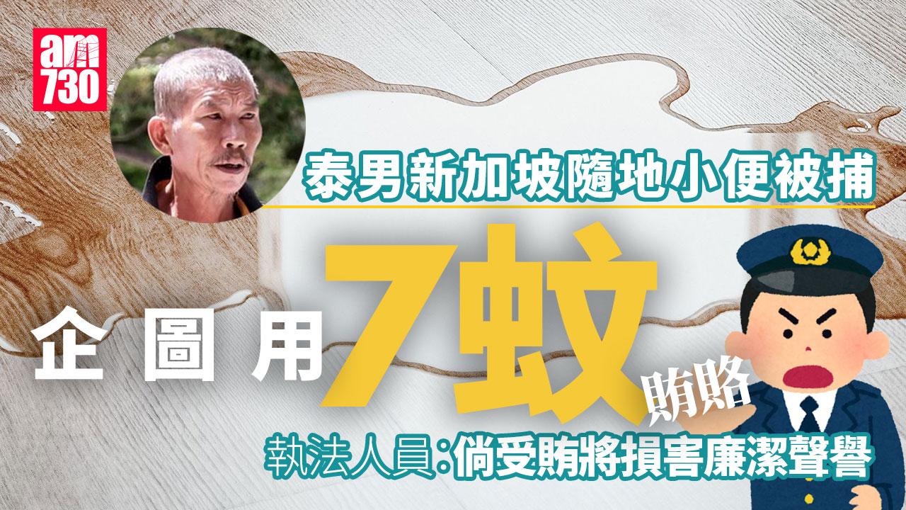 男子新加坡隨地小便被捉　想用7蚊雞賄賂2執法人員被捕坐監