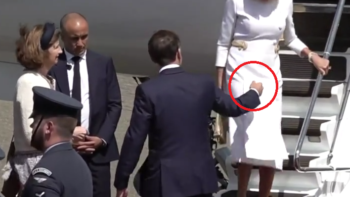 馬克龍懷疑又激嬲老婆 落機伸手攙扶被當眾無視(有片)
