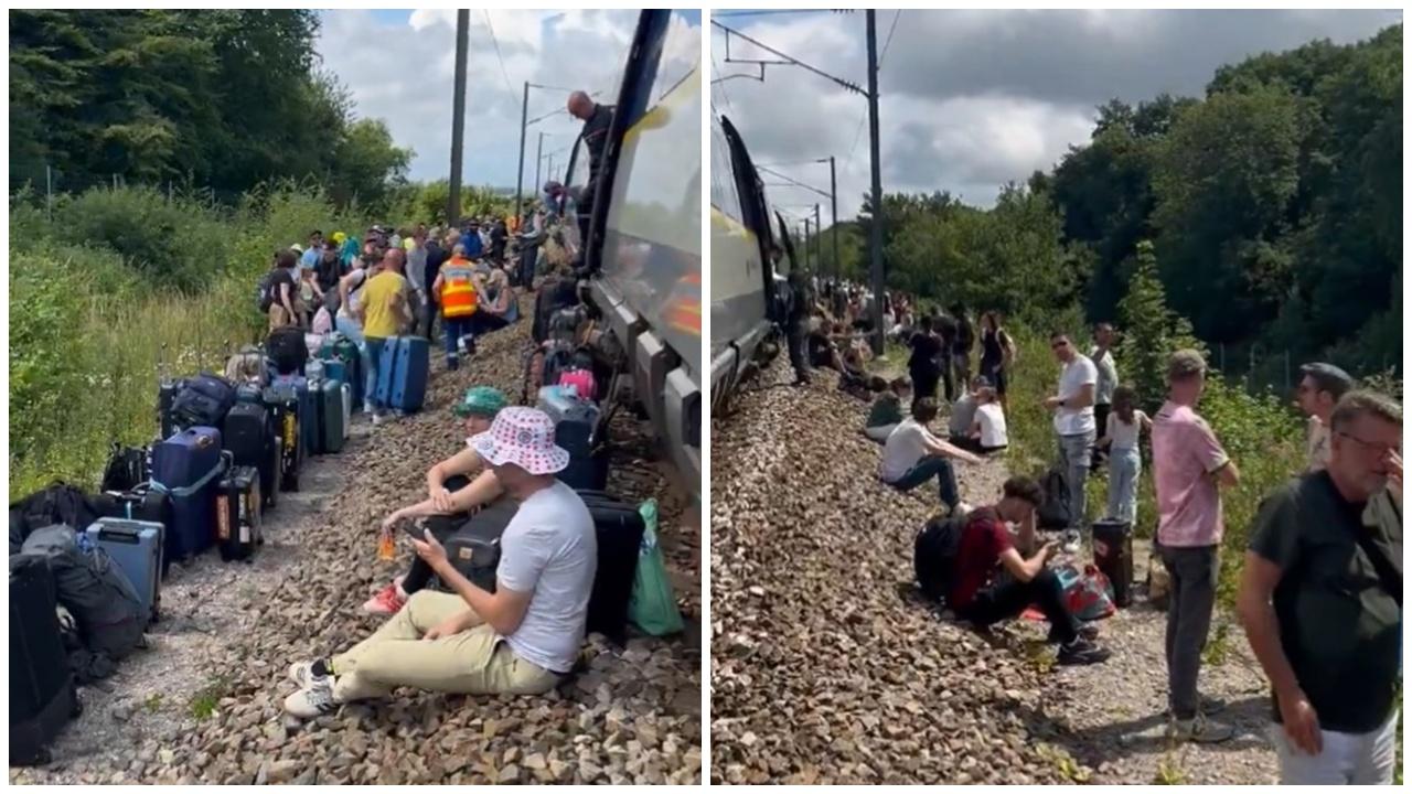 歐洲之星故障停駛，逾800乘客受困9小時。(X)