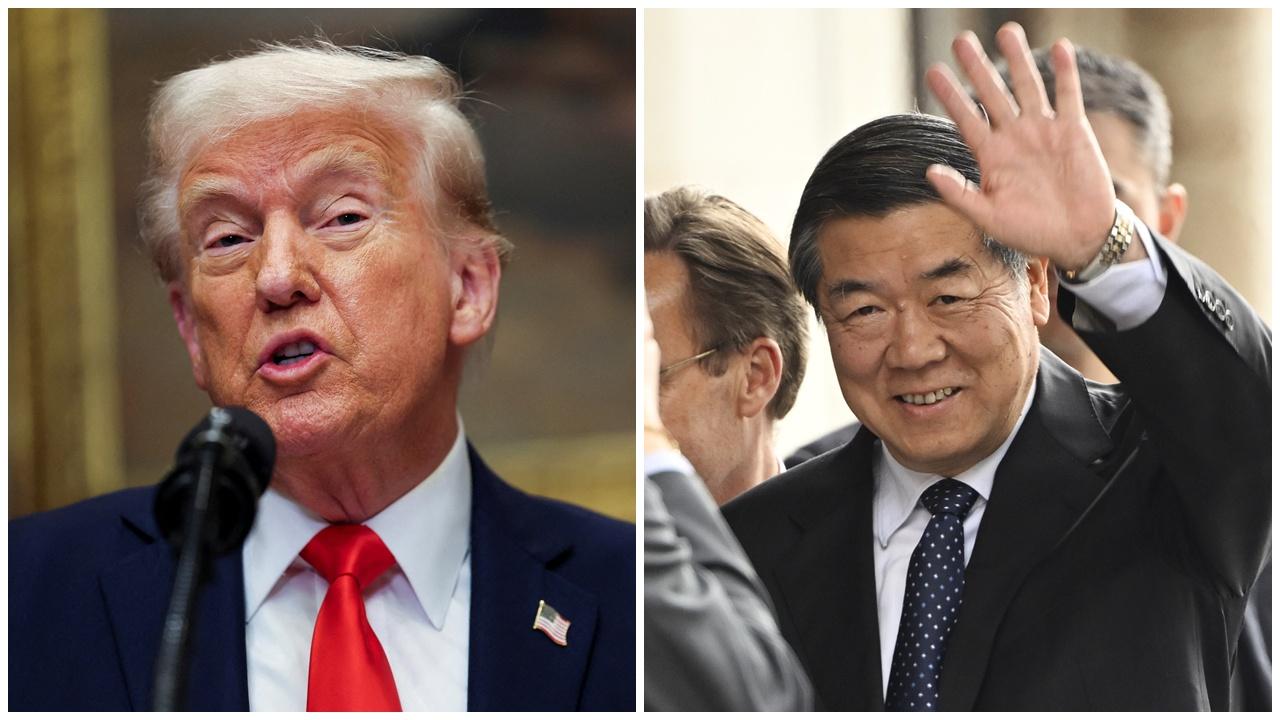 中美經貿結束首日談判料周二繼續，特朗普：中方態度強硬。(AP)