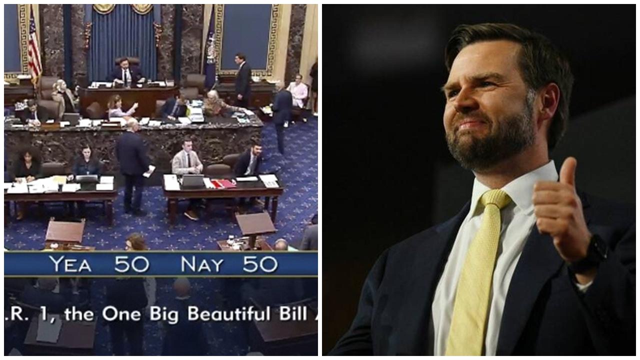 美參院通過「大而美」方案，萬斯投下決定性一票。